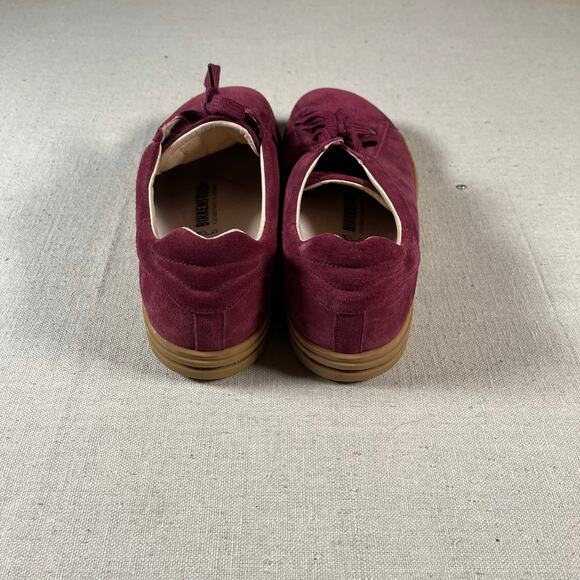 Birkenstock Bend Low Top Lace Up Sneaker Red Suede EU 44 Men's US 11 - Picture 5 of 7